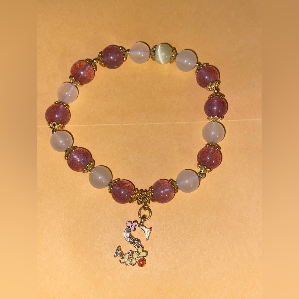 Strawberry Quartz Mixed Bracelet